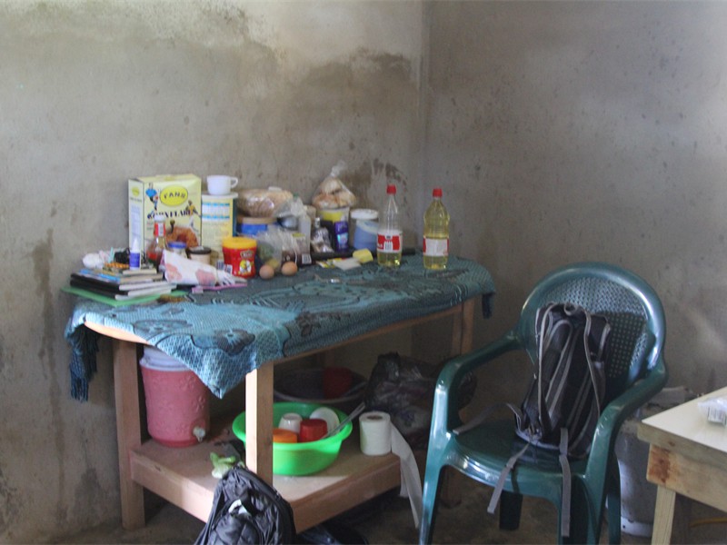Food and stuff in the kitchen we worked in