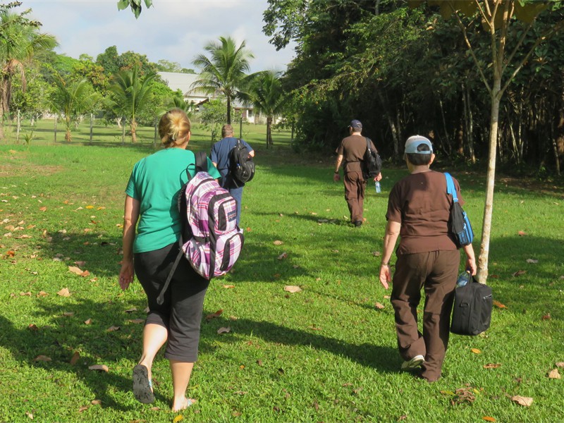 Walking to the 2nd Work site