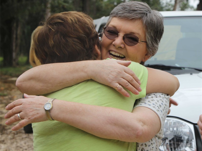 Greeting old friends from Honduras
